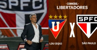 Crespo no São Paulo - LDU (Foto: Reprodução - Instagram)