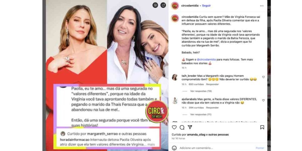 Margareth Serrão curte publicação (Foto: Reprodução / Instagram)