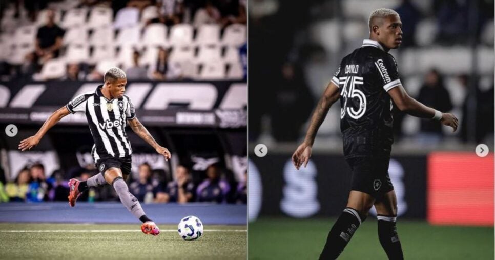 Danilo está fora do Botafogo por lesão - foto: Instagram 