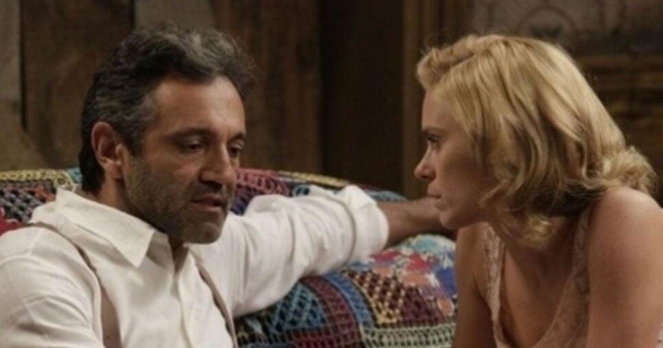 Domingos Montagner e Carolina Dieckmann em Joia Rara. Reprodução/TV Globo