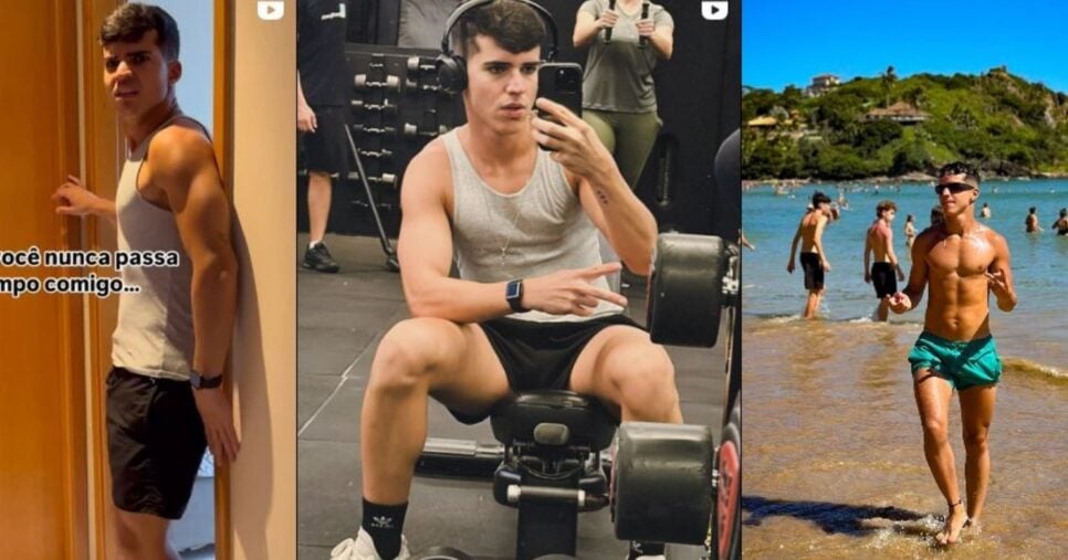 Alguns cliques de Drico nas redes sociais (Foto Reprodução/Montagem/Tv Foco/Instagram @dricoalves)