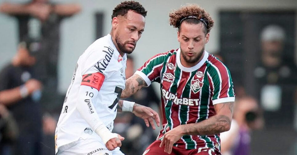 Guga no Fluminense e Neymar do Santos (Foto: Reprodução - Instagram)