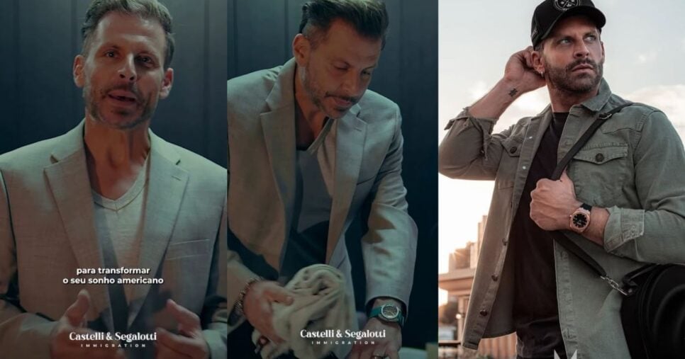 Henri Castelli ainda dá consultorias para brasileiros que desejam viver fora do país (Foto Reprodução/Montagem/TV Foco/Instagram/@henricastelli)