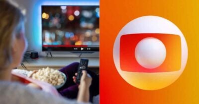 Ilustração pessoa assistindo TV e logo Globo (Fotos: Reproduções / Canva / GloboPlay)
