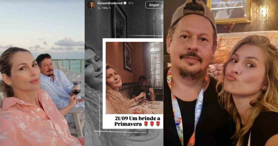 Lívia Andrade e Marcos Araújo vivem relação há quatro anos (Fotos: Reproduções / Instagram)