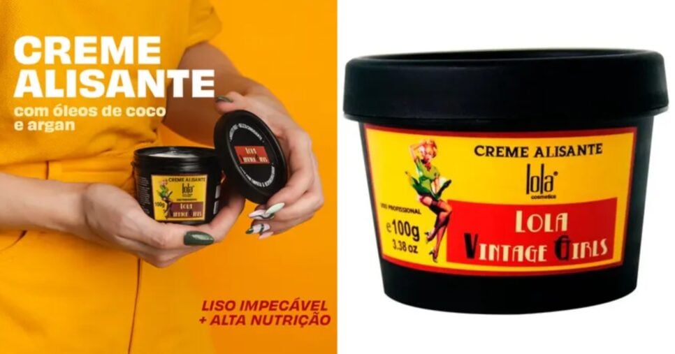 Lola Vintage Girls é um creme alisante (Foto: Reprodução/ Internet) 
