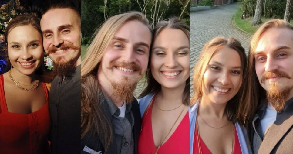Lucas Hornos e sua esposa Giovanna Di Biasi (Foto: Reprodução/Montagem/Instagram@ Lucas. Hornos)