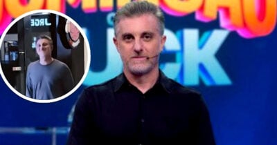 Luciano Huck tem atitude inesperada em shopping e vídeo viraliza (Foto Reprodução/Montagem/Globoplay/ Canal @John Erik, no YouTube/Tv Foco/Canva/Lennita)