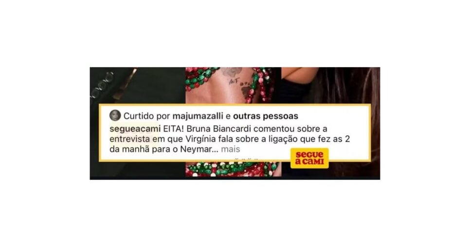 Maju Mazalli curte publicação sobre polêmica de Bruna Biancardi e Virginia Fonseca (Foto: Reprodução / Instagram)