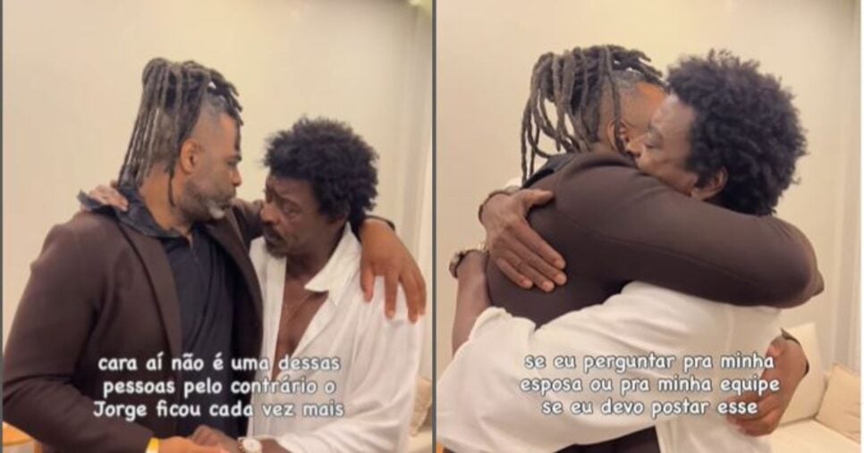 Manoel Soares e Seu Jorge - Foto: Instagram