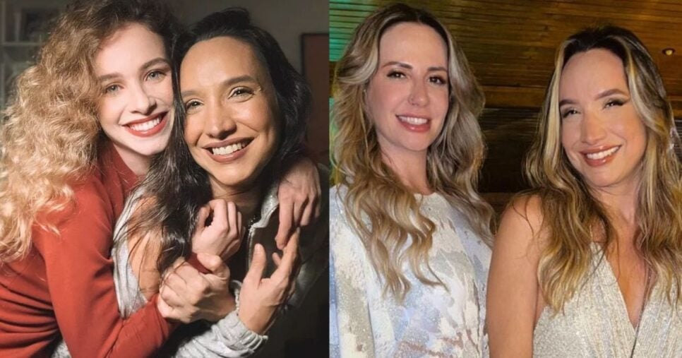 Maria Maya com Laryssa Ayres/Maria Maya com Amanda Labrego (Foto Reprodução/Instagram)