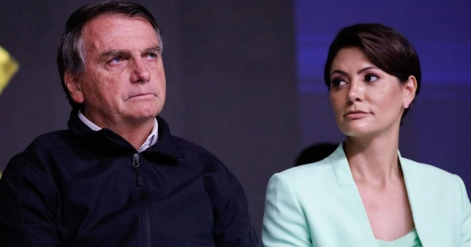 Michelle Bolsonaro e Jair Bolsonaro - Foto: Internet