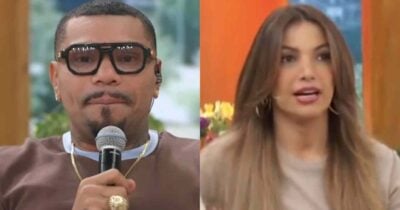 Naldo Benny e Patrícia Poeta no Encontro (Fotos: Reproduções / Globo)