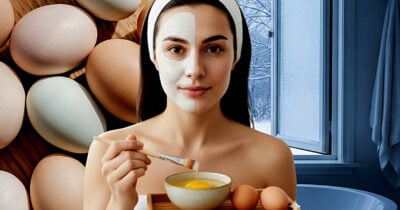 Máscara a base de ovo traz pele de bebê sem rugas (Foto Reprodução/Montagem/Lennita/GMN/TV Foco)