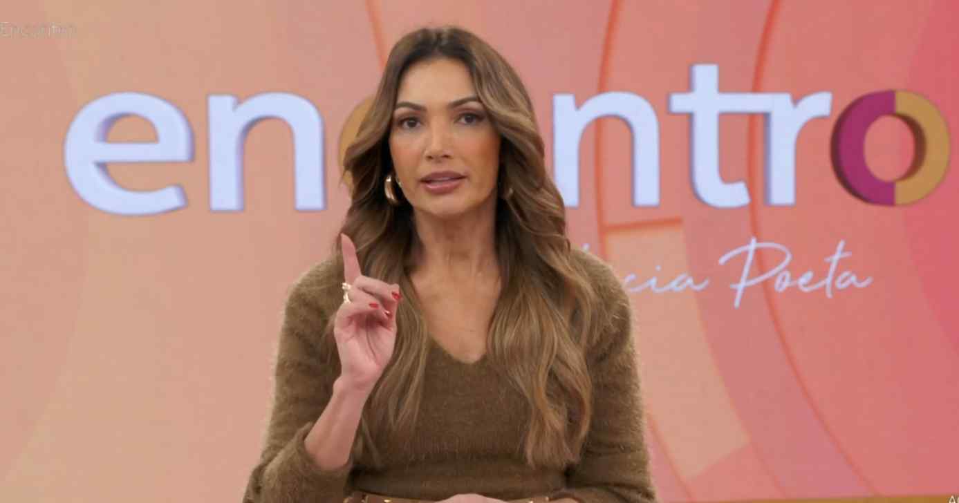 Patrícia Poeta no Encontro (Foto: Reprodução / Globo)