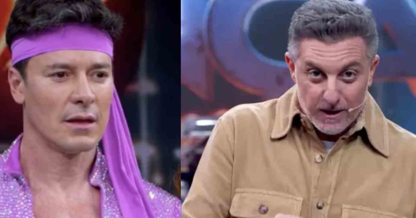 Rodrigo Faro e Luciano Huck no Domingão (Fotos: Reproduções / Globo)
