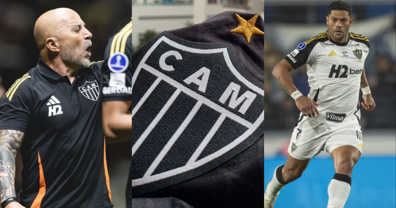 Sampaoli, Atlético-MG e Hulk (Foto: Reprodução/ Redes Sociais/ Instagram)