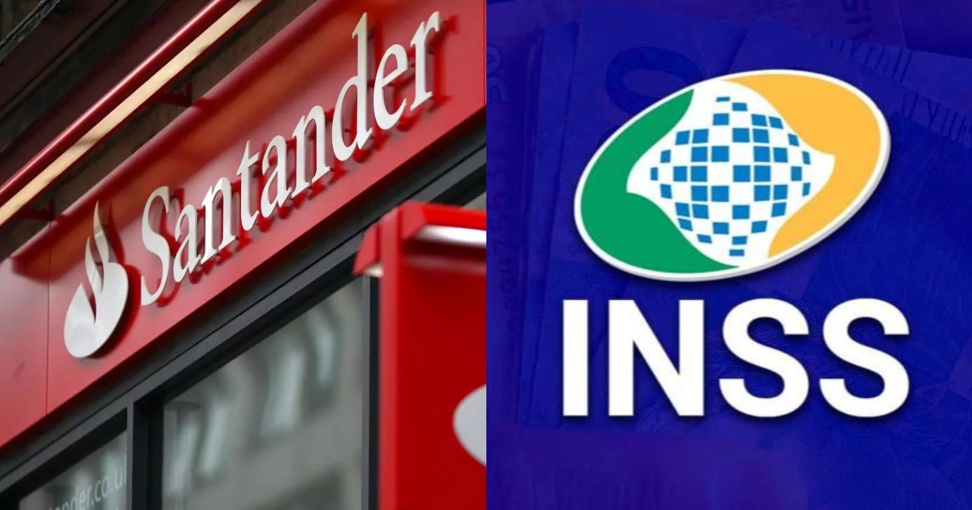 Aposentados do INSS que têm conta no Santander devem ler este comunicado - Foto: Montagem