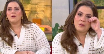 Tati Machado desaba em lágrimas e não se controla com o que vê no Mais Você - Foto: Montagem