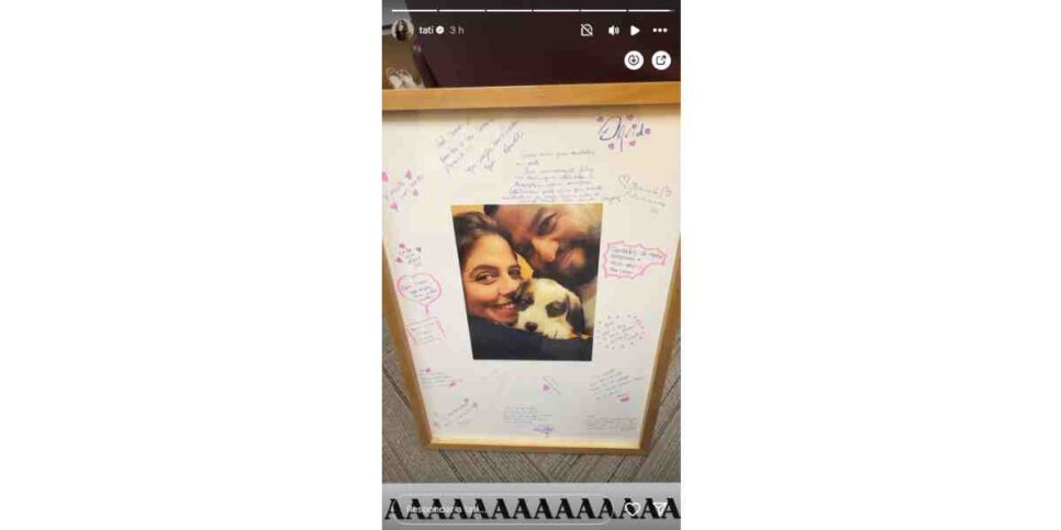 Tati Machado mostra presente que recebeu (Foto: Reprodução / Instagram)