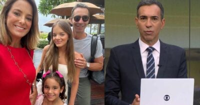 Ticiane Pinheiro, Manuella, Rafaella Justus e César Tralli (Fotos: Reproduções / Instagram / Globo)