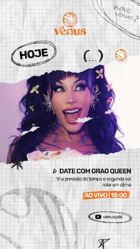 Grag Queen tem encontro marcado no Vênus Podcast (Foto: Divulgação)