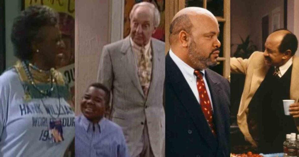 Virginia Capers, Conrad Bain, Gary Coleman, James Avery e Sherman Hemsley (Fotos: Reproduções / NBC)
