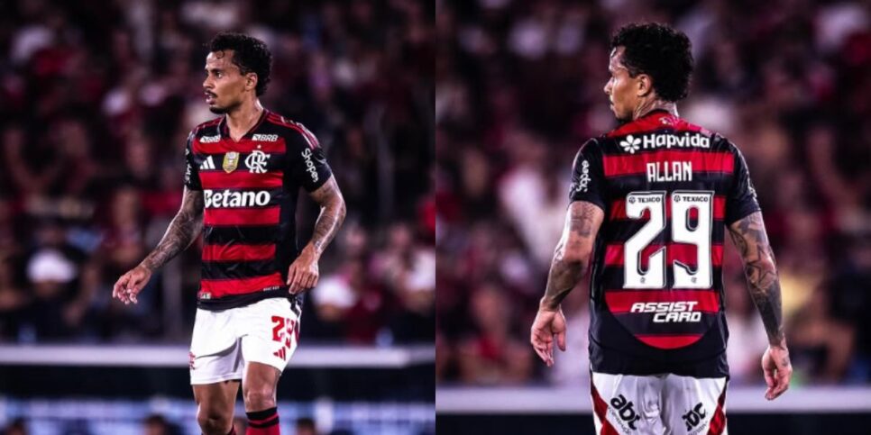 Allan foi titular no Flamengo contra o Vasco (Reprodução: Instagram)
