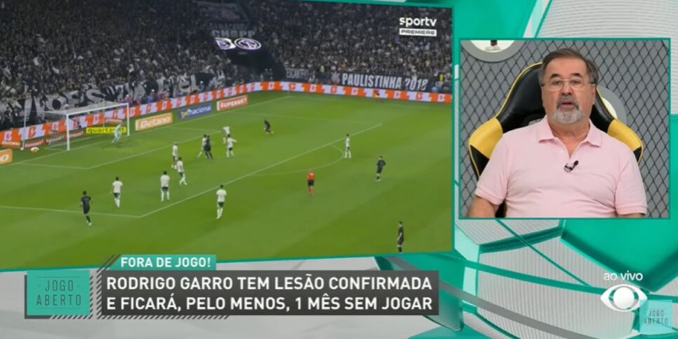 Marco Aurélio Cunha deu detalhes sobre a lesão de Garro (Reprodução: Band)