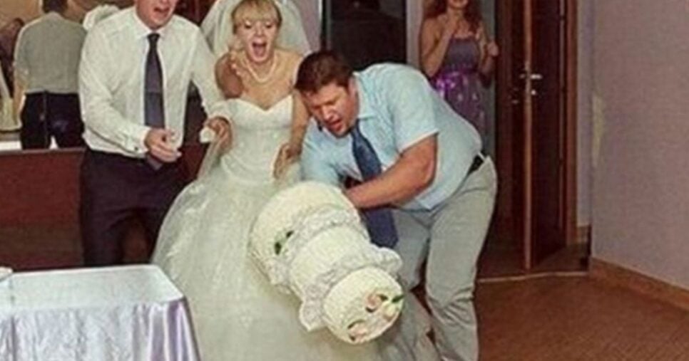 Tombo de bolo de casamento (Foto Reprodução/Arquivo Pessoal/SBT)