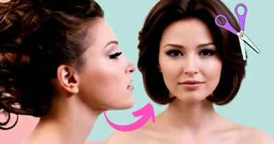 Esses cortes de cabelo reduzem a aparência da papada (Foto Reprodução/Montagem/TV Foco/Canva/GMN/Canva/Lennita)