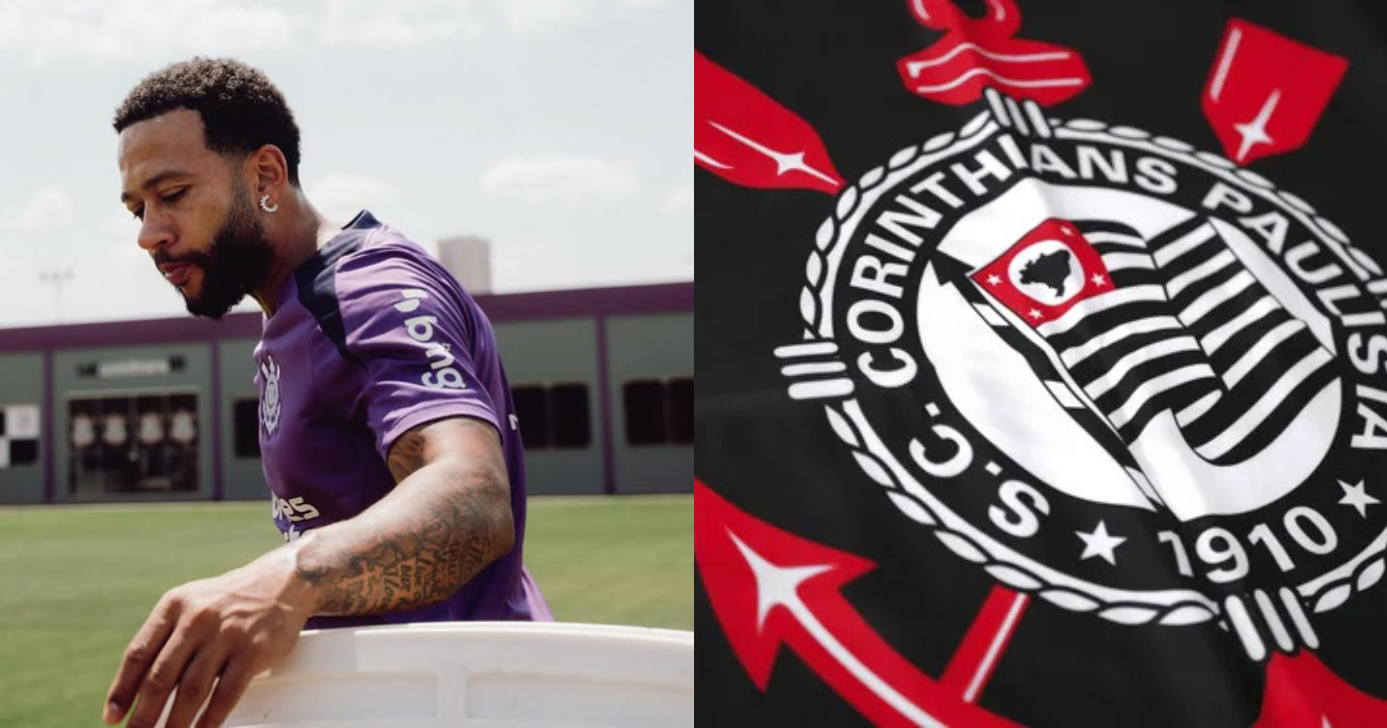 Depay está fora do Corinthians e Flamengo comemora - Montagem/Instagram
