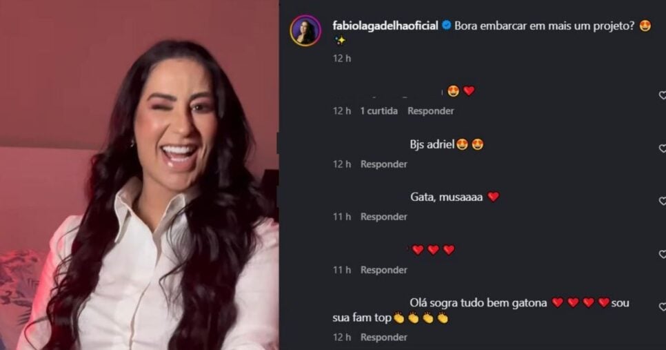 Fabíola Gadelha anunciando novidades (Foto Reprodução/Montagem/TV Foco/Instagram@fabiolagadelhaoficial)