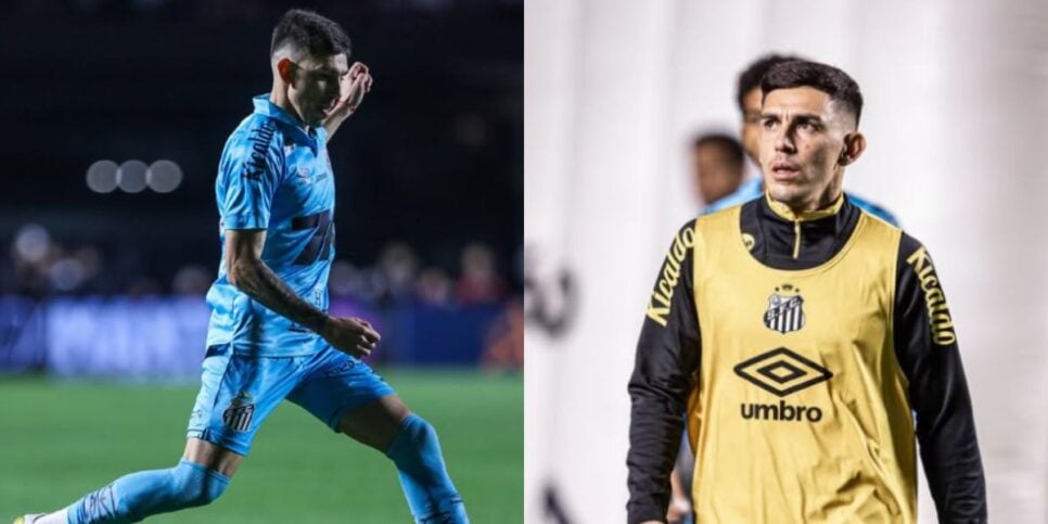 Escobar cumprirá suspensão automática no próximo jogo do Santos (Reprodução: Instagram)