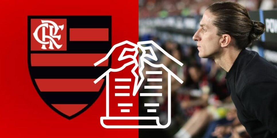 Filipe Luís vê Flamengo rescindir contrato com atacante (Reprodução: Instagram)
