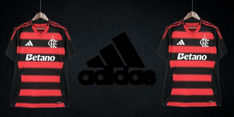 Flamengo busca um novo acordo com a Adidas (Reprodução: Montagem TV Foco)