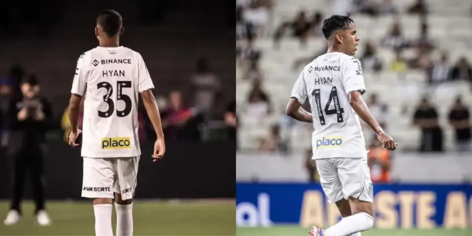 Hyan deve deixar o Santos ao final de seu contrato (Reprodução: Instagram) Hyan deve deixar o Santos ao final de seu contrato (Reprodução: Instagram)
