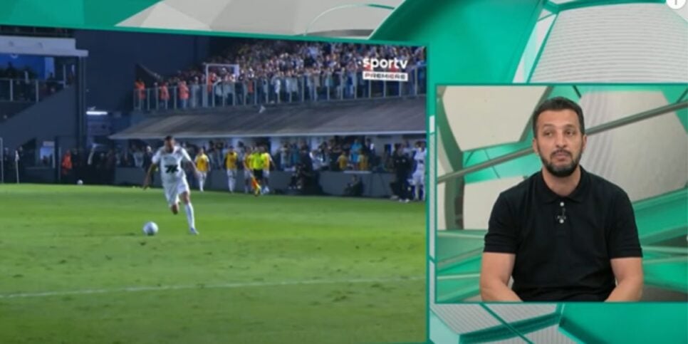 Edu Dracena confia na permanência de Neymar por mais tempo no Santos (Reprodução: Band)