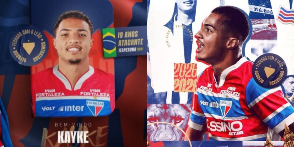 Kayke já aparece no BID do Fortaleza e pode estrear (Reprodução: Instagram)