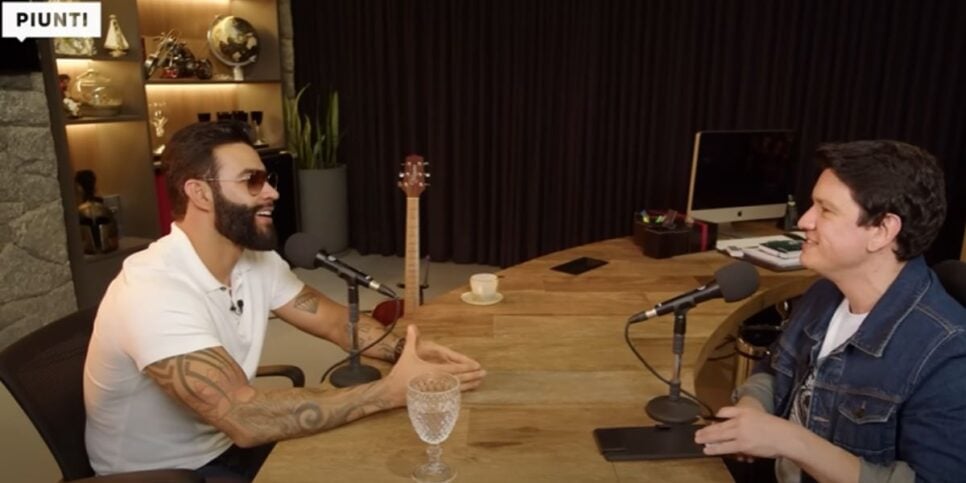 Gusttavo Lima em entrevista com André Piunti (Reprodução: Youtube)