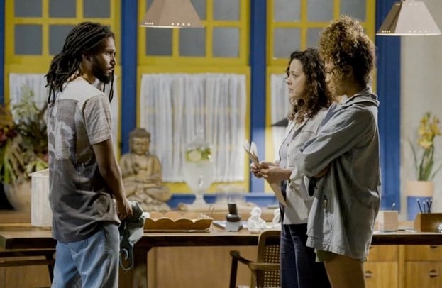 Luiz, Cecília e Laís em Vale Tudo (Foto: Reprodução / Globo)