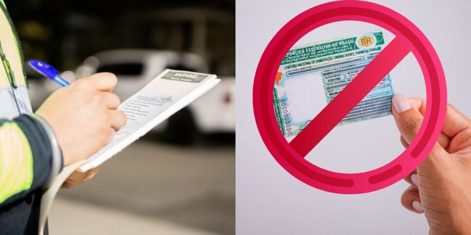Única atitude rende multa e suspensão da CNH (Reprodução: Montagem TV Foco)