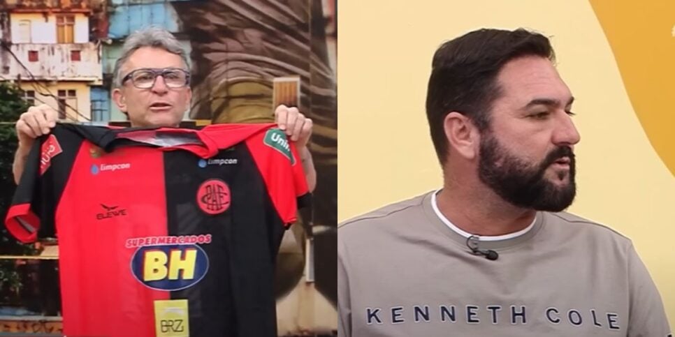 Neto e Danilo durante o Donos da Bola (Reprodução: Band)