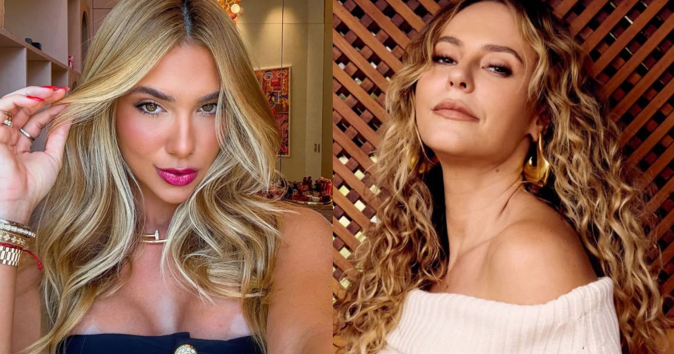 Paolla Oliveira e Virginia Fonseca tiveram encontro nos bastidores da Grande Rio (Foto: Reprodução/ Internet)
