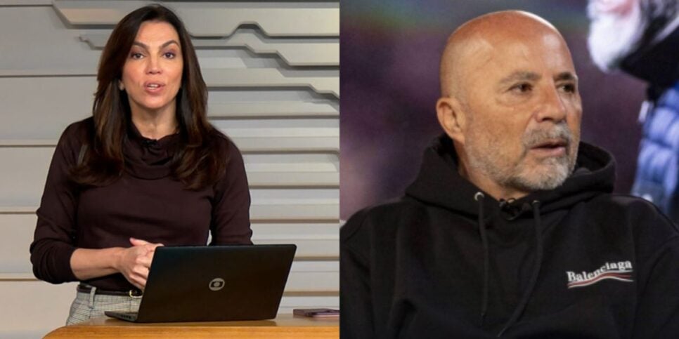 Ana Paula Araújo confirmou Sampaoli como técnico do Galo (Reprodução: Globo)