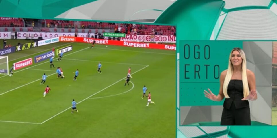 Renata Fan brava com situação do Internacional (Reprodução: Band)