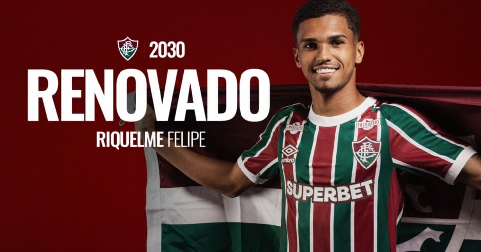 Riquelme renova contrato com o Fluminense - Foto: Divulgação / Fluminense
