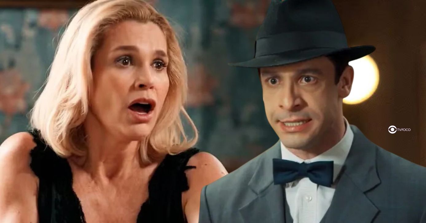 Sandra e Celso em Êta Mundo Melhor! (Foto: Reprodução / Globo / Montagem TV Foco)