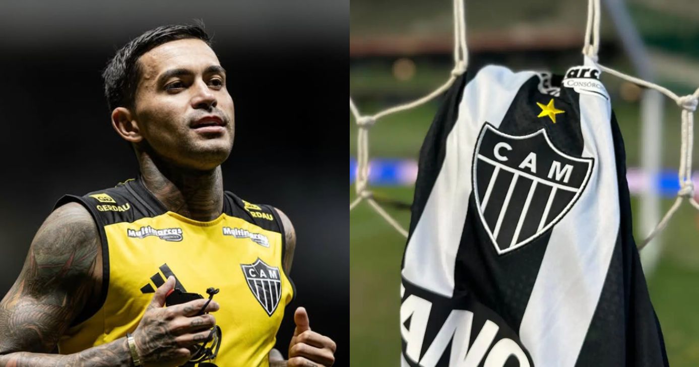 Sampaoli toma decisão final e Dudu fica fora do Atlético-MG - Montagem/Instagram/TV FCO
