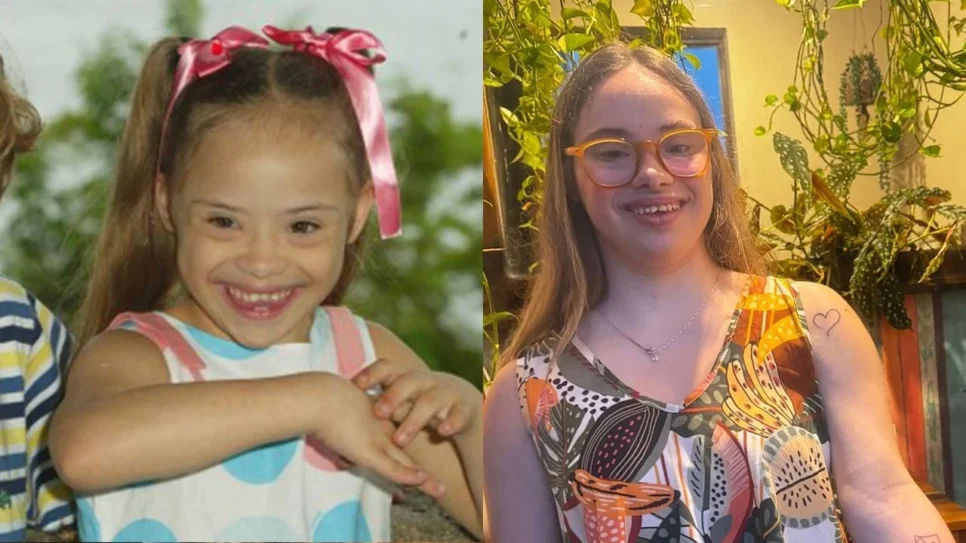 Joana Mocarzel como Clarinha em Páginas da Vida e atualmente (Foto: Reprodução/ Internet)